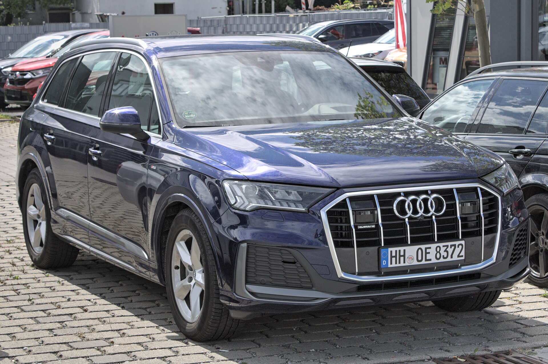 Makyajlı Audi Q7 4M dış görünümü