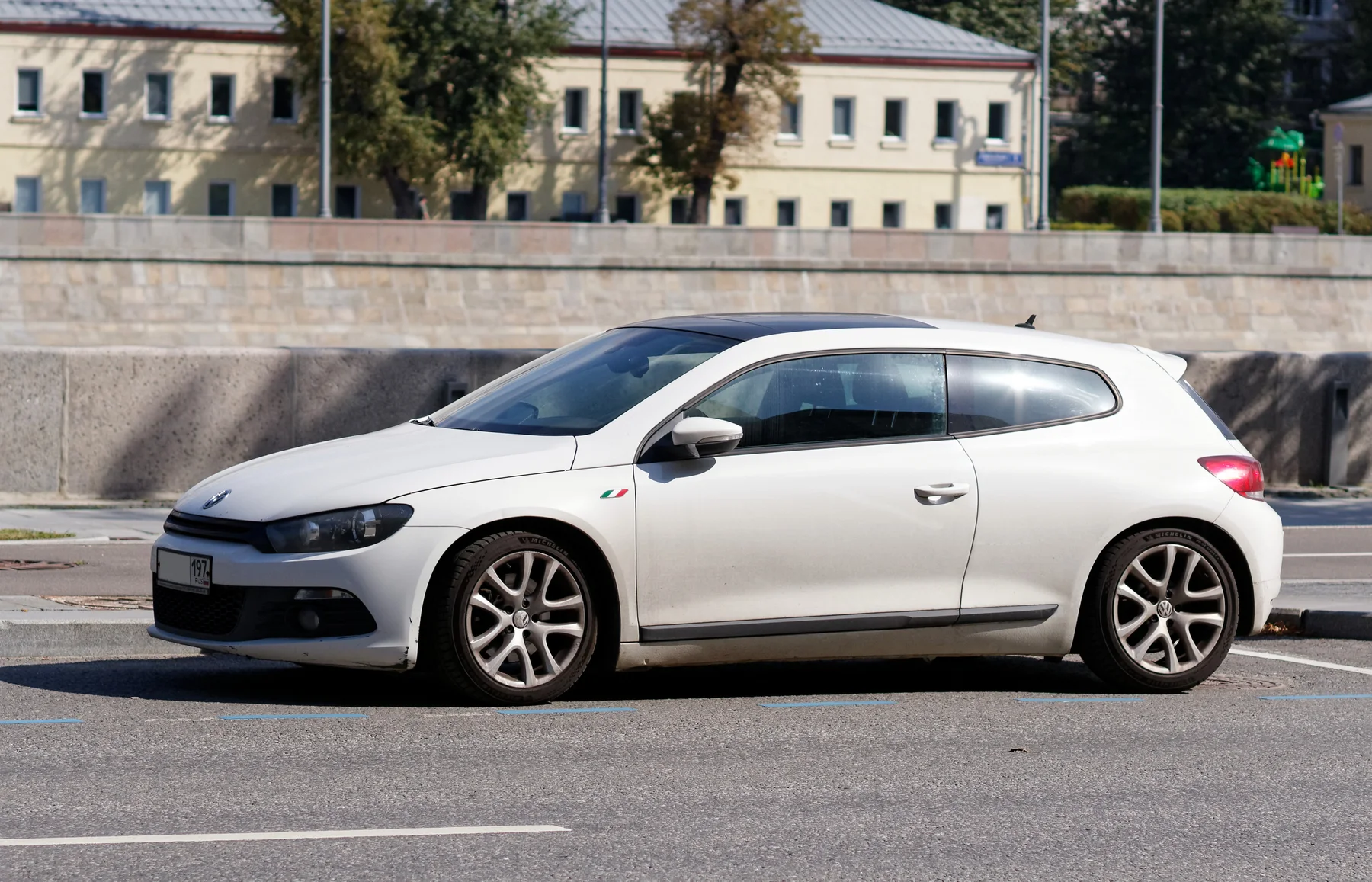Moscow, Volkswagen Scirocco III white, Aug 2025 01