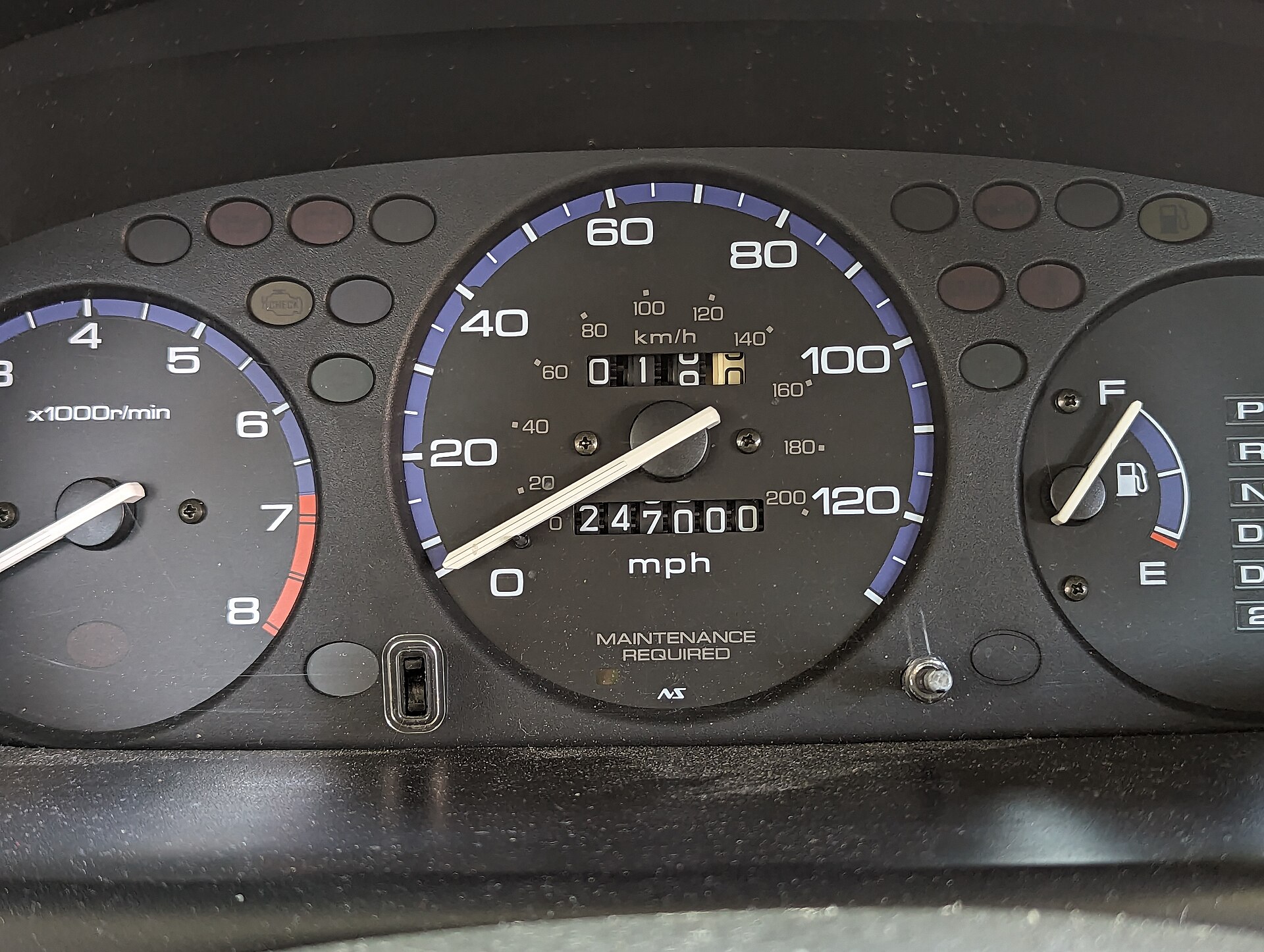 ABD pazarı 2000 Honda Civic gösterge paneli