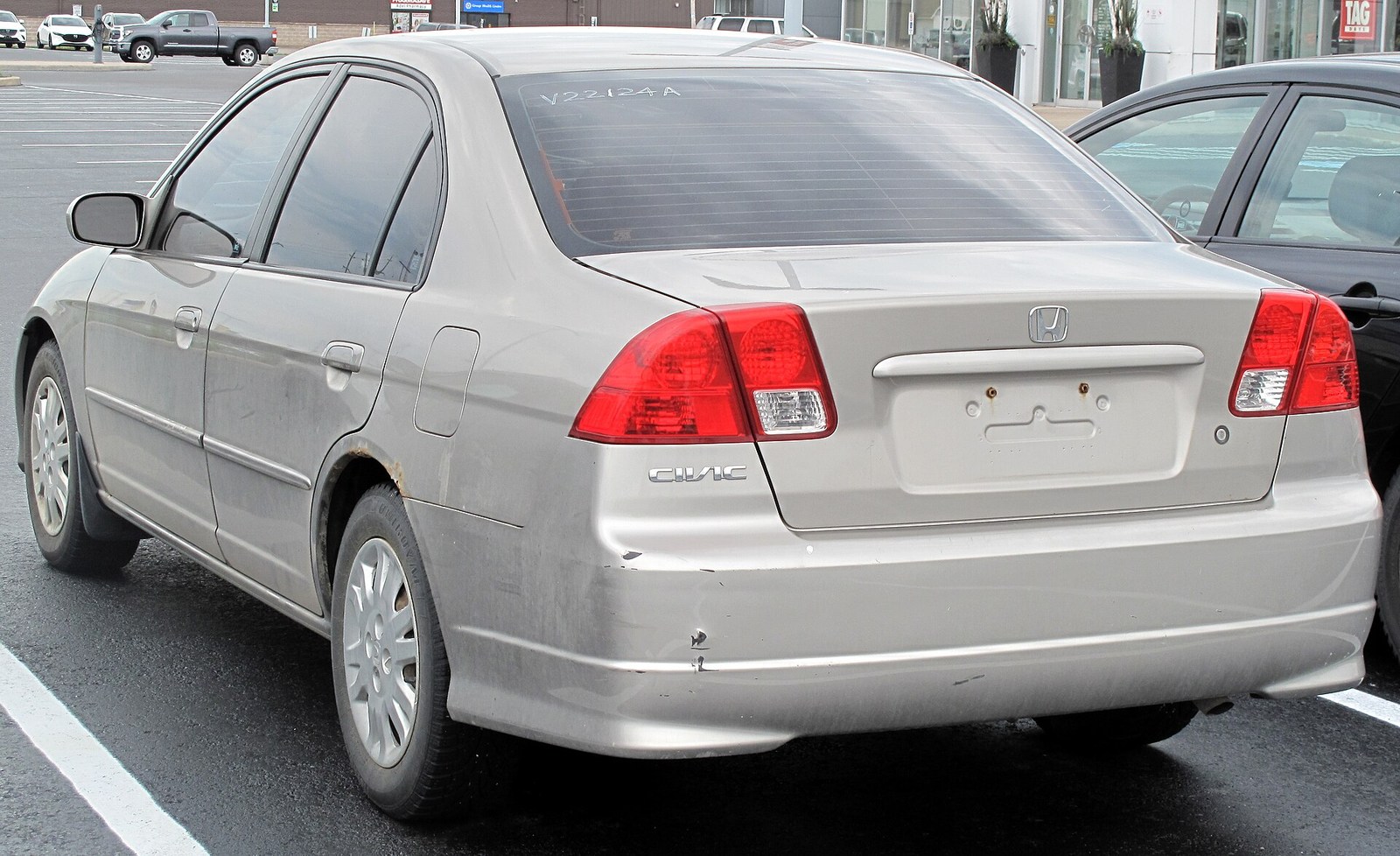 Makyajlı Honda Civic sedan arka çapraz