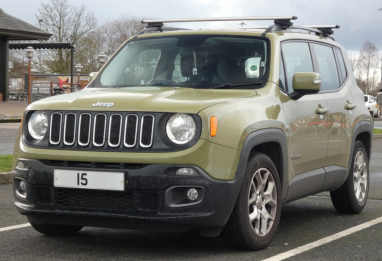 Jeep Renegade BU kasanın ön görünümü
