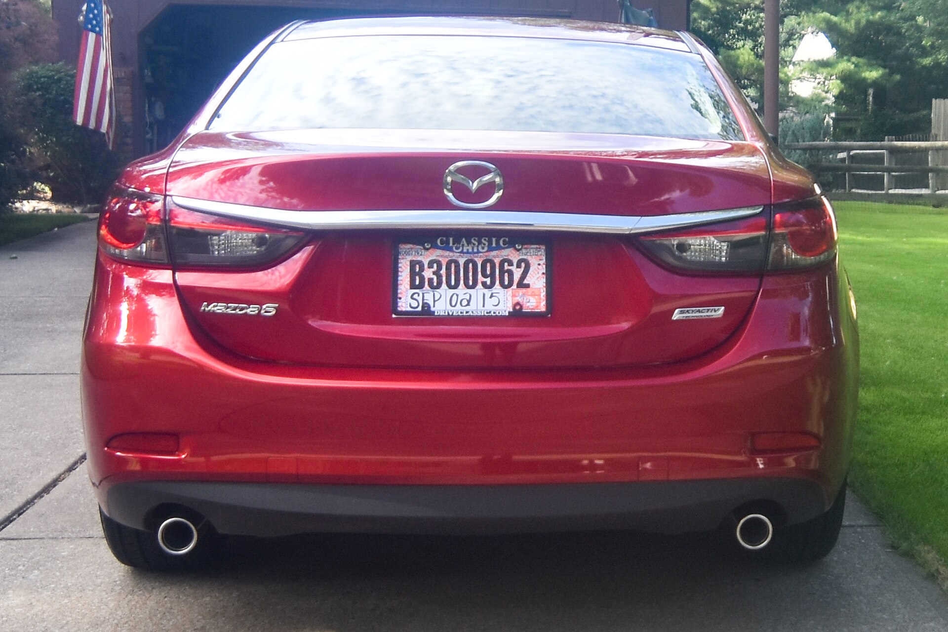 Mazda 6 GJ sedan arkadan görünüş