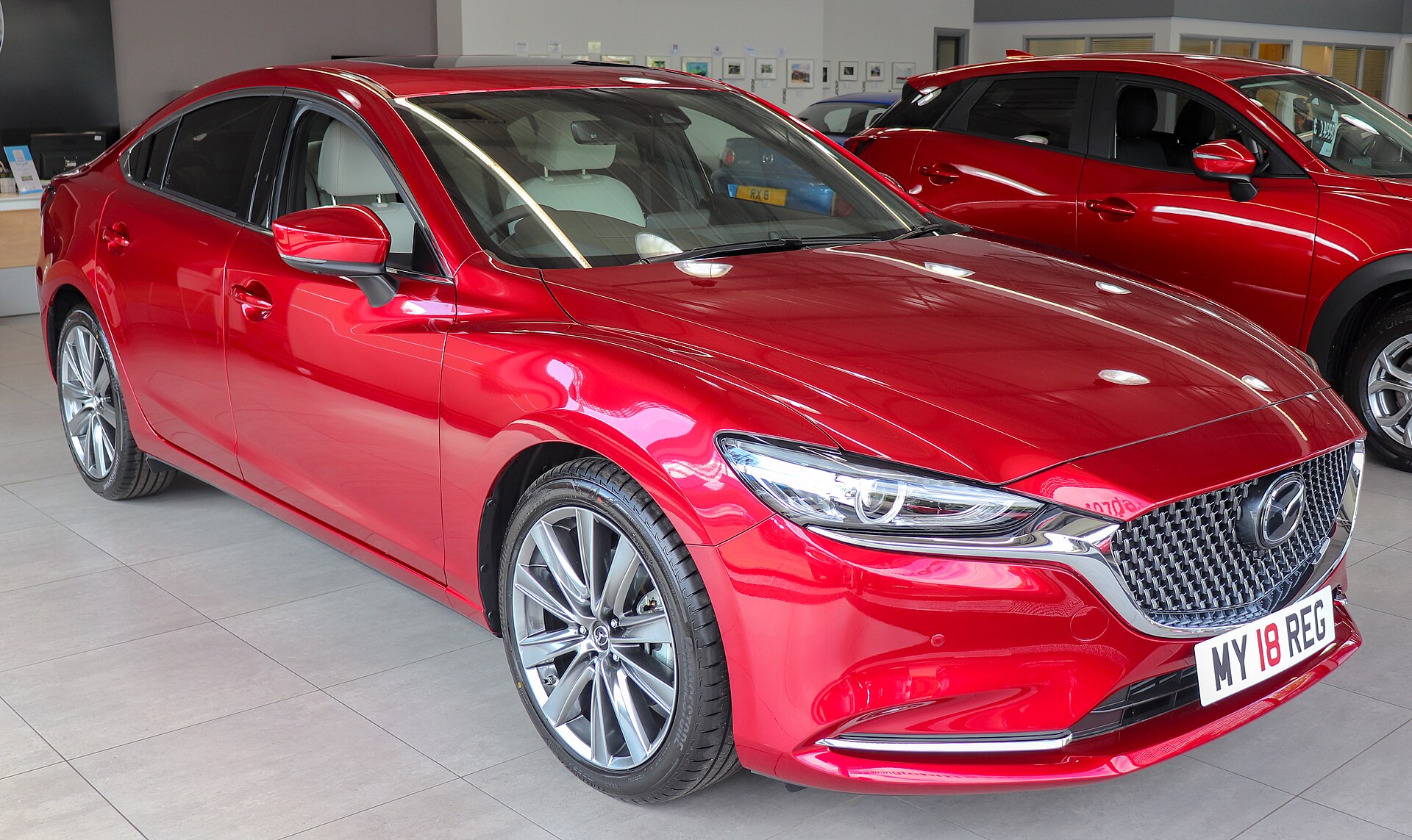 2018 Mazda 6 makyajlı ön çeyrek görünüş