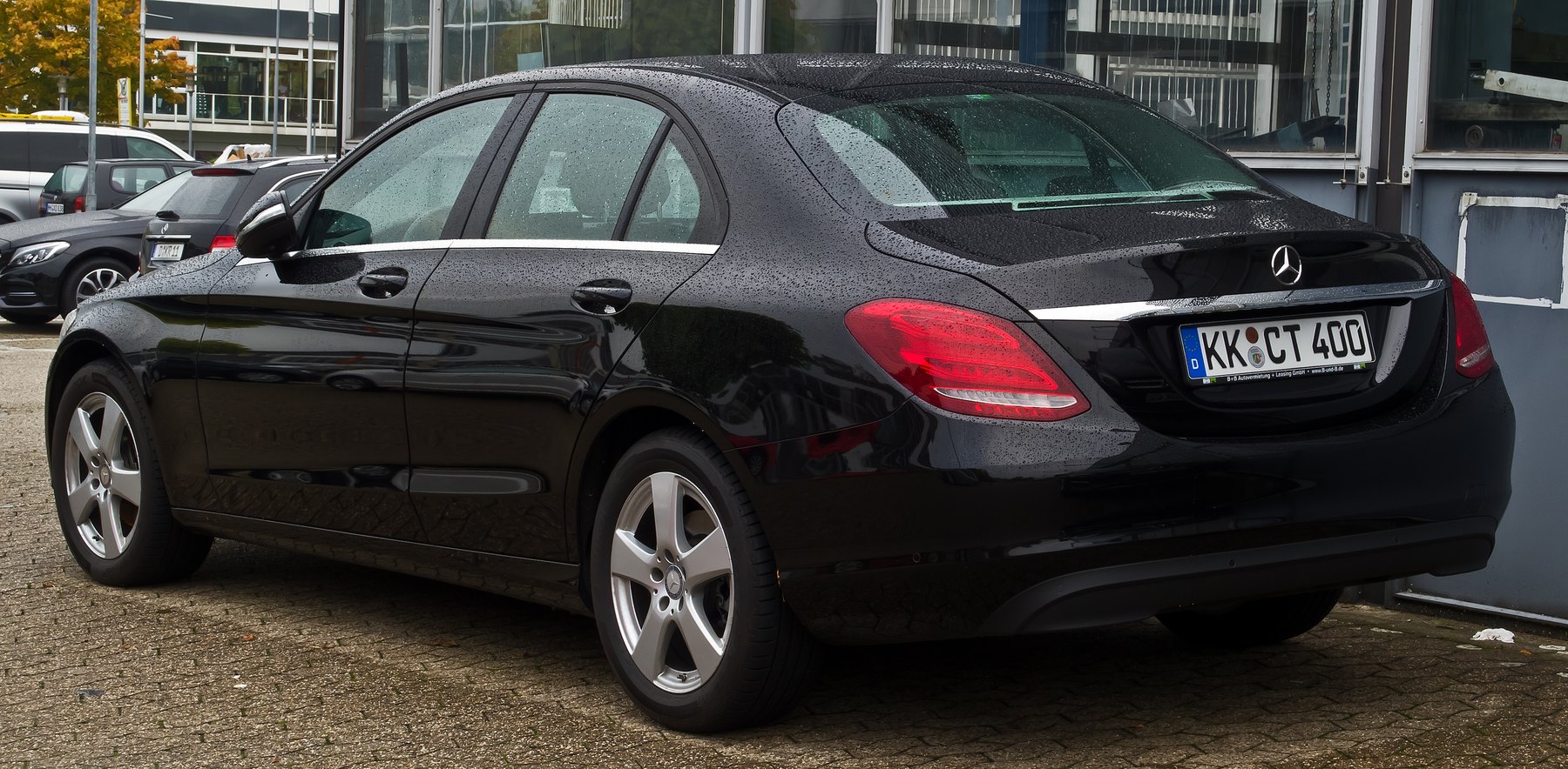 2015 Mercedes C200d W205 makyaj öncesi arkadan görünüm