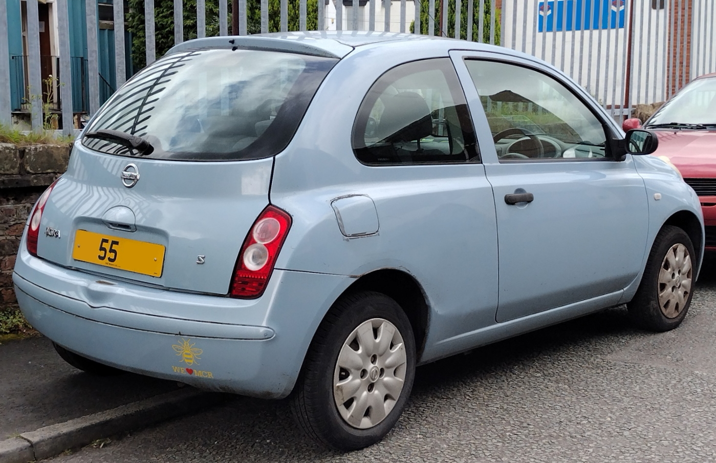 2005 Nissan Micra K12 üç kapılı arka yan görünüm