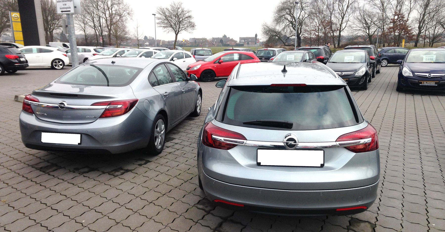 Makyajlı Opel Insignia A önden görünüm
