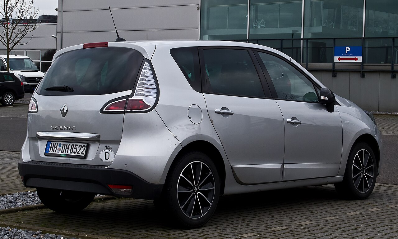 Renault Scénic III makyajlı model arka görünüm