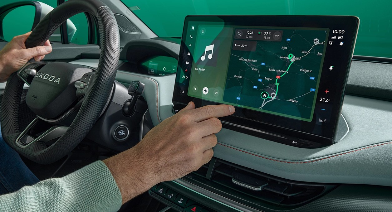 Škoda Elroq 13 inç bilgi eğlence ekranı