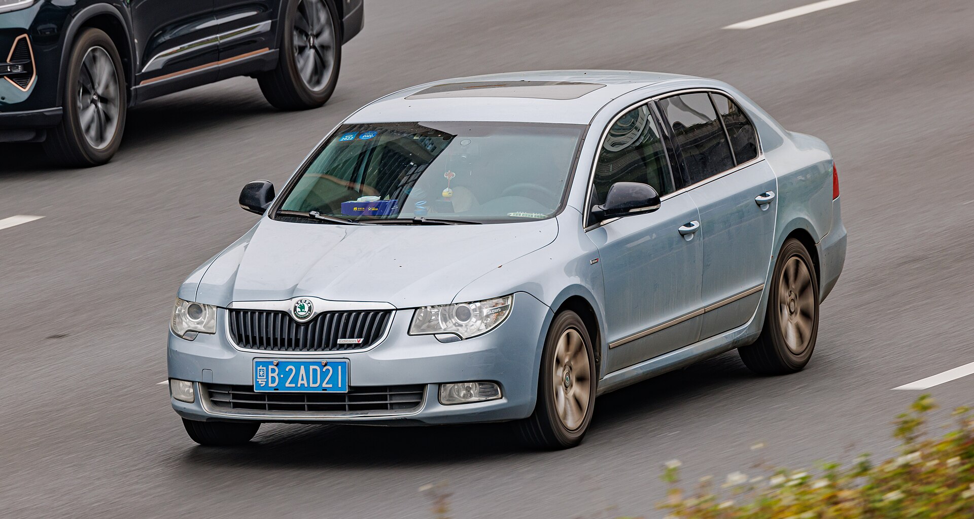 Škoda Superb II hareket halinde