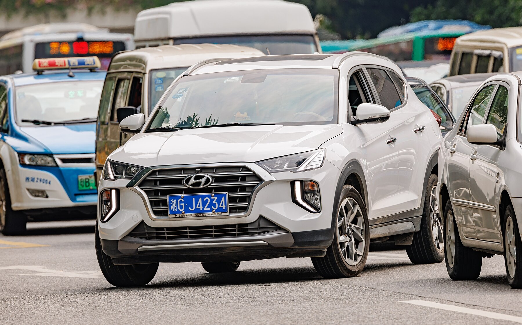 Makyajlı Hyundai Tucson TL ön görünüm