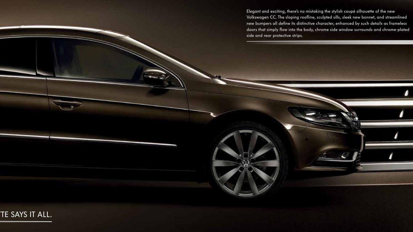 Volkswagen CC yandan coupé görünümü
